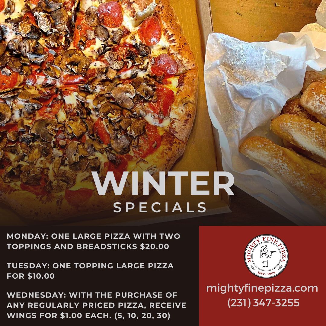 Mighty Fine Pizza Winter Specials